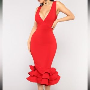 Dates with babe ruffle dress